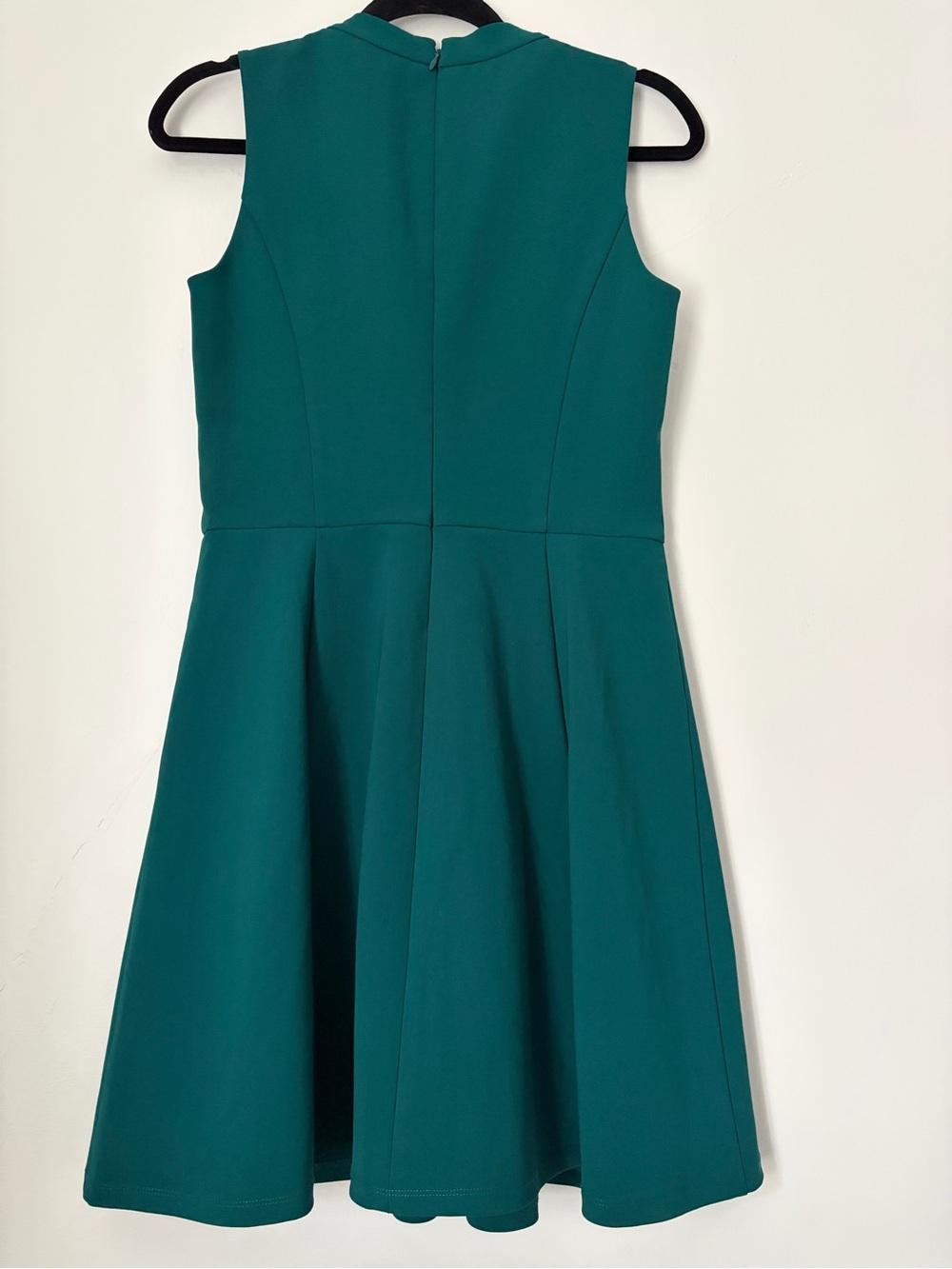 Madewell Anywhere Fit and Flare Knee Length Sleeveless Green Dress Size 6 - Picture 4 of 7